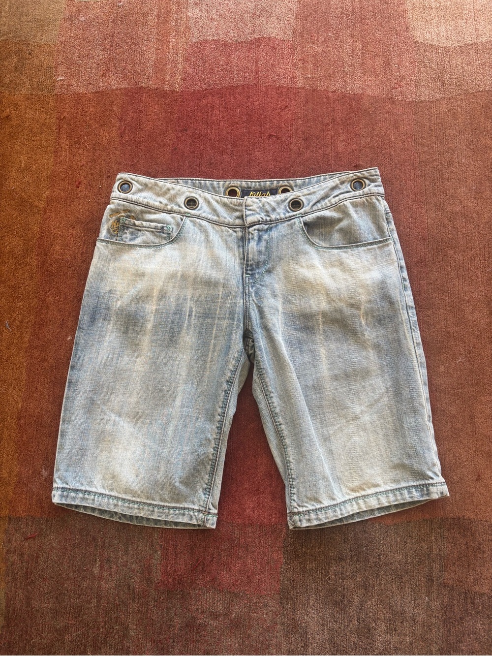 Killah by Miss Sixty Denim Shorts with Eyelet Waistband - Y2K - Sz 31